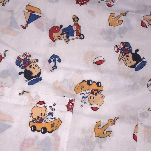 Popeye & Olive oil cartoon size small scrubs top - Picture 5 of 5